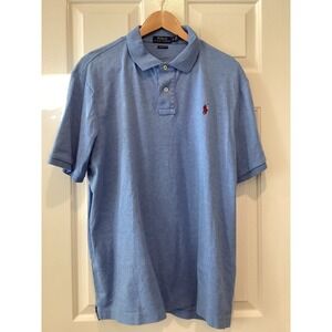 Polo Ralph Lauren Mens XL Classic Fit Golf Polo Shirt Light Blue Heather XL